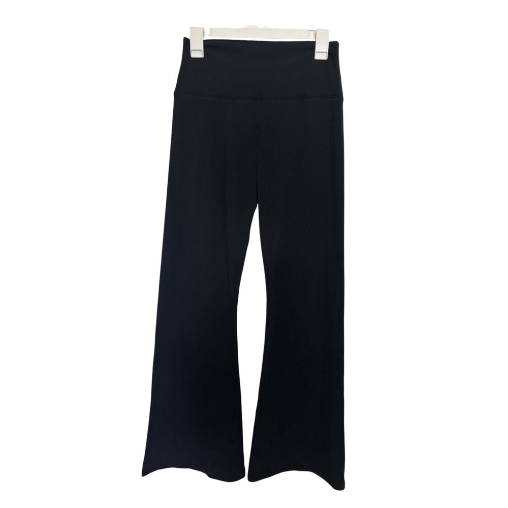 Aerie Black Offline OG Flare Hi-Rise Pants Pull On Large Yoga Stretch